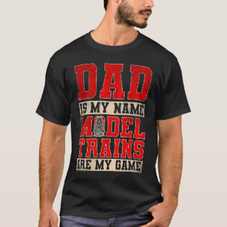 Model treinen Spoorweg Spoorweg Spoorweg Vader Vet T-shirt