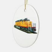 Model U.P. Diesellocomotief Keramisch Ornament (Links)