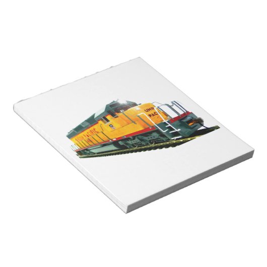 Model U.P. Diesellocomotief Notitieblok (Schuin)