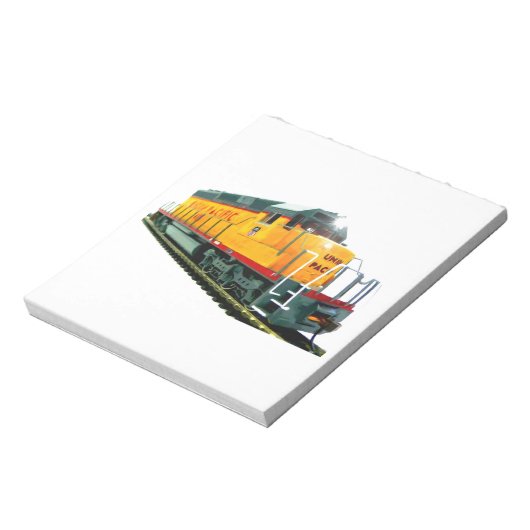 Model U.P. Diesellocomotief Notitieblok (Linkerzijde)