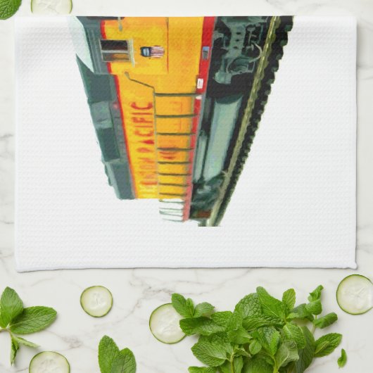 Model U.P. Diesellocomotief Theedoek (Gevouwen)