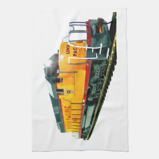 Model U.P. Diesellocomotief Theedoek (Verticaal)