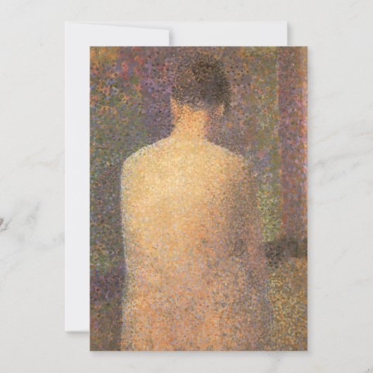 Model van achteren door Georges Seurat,  kunst (Voorkant)