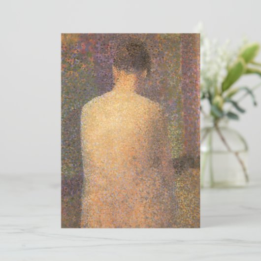Model van achteren door Georges Seurat,  kunst (Staand voorkant)