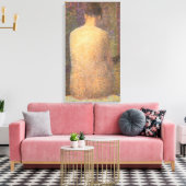 Model van achteren door Georges Seurat, kunst Canvas Afdruk (Insitu (Woonkamer))