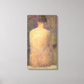Model van achteren door Georges Seurat, kunst Canvas Afdruk (Voorkant)