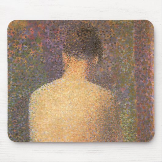Model van achteren door Georges Seurat,  kunst Muismat (Voorkant)
