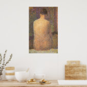 Model van achteren door Georges Seurat, kunst Poster (Keuken)