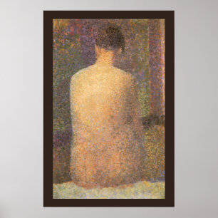 Model Van Achteren door Georges Seurat, Vintage Ku Poster