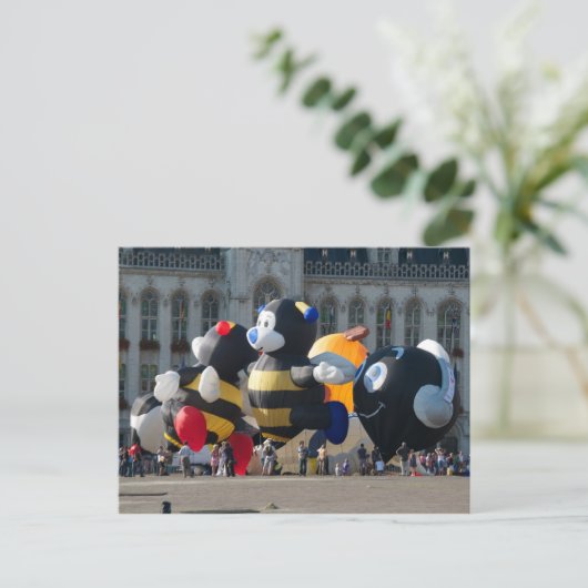 Model van ballooning briefkaart (Staand voorkant)