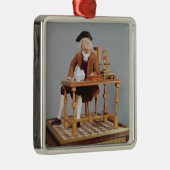 Model van Benjamin Franklin aan zijn tafel Metalen Ornament (Rechts)