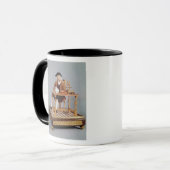 Model van Benjamin Franklin aan zijn tafel Mok (Voorkant links)