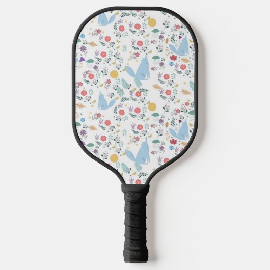 model van cartoon van wolf pickleball paddle (Voorkant)