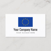 Model van de EU-vlaggenonderneming Visitekaartje (Voorkant)