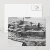 Model van de Krak des Chevaliers, model Briefkaart (Voorkant / Achterkant)