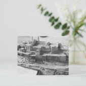 Model van de Krak des Chevaliers, model Briefkaart (Staand voorkant)