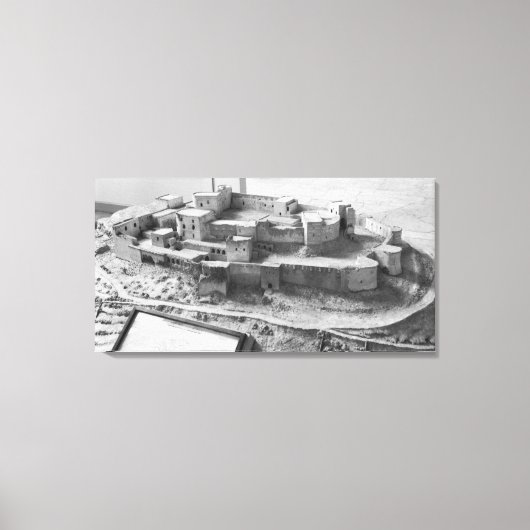 Model van de Krak des Chevaliers, model Canvas Afdruk (Voorkant)