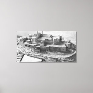 Model van de Krak des Chevaliers, model Canvas Afdruk