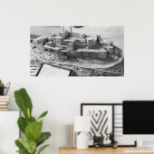 Model van de Krak des Chevaliers, model Poster (Thuiskantoor)