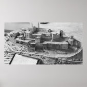 Model van de Krak des Chevaliers, model Poster (Voorkant)