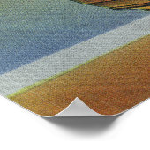 Model van de Mayflower in het Uitzicht van de Pilg Poster (Hoek)