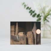 Model van de Notre Dame kathedraal, Parijs Briefkaart (Staand voorkant)