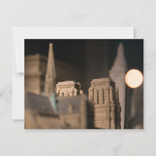 Model van de Notre Dame kathedraal, Parijs Briefkaart