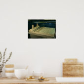 Model van de verdediging van Caesar in Alesia Poster (Keuken)