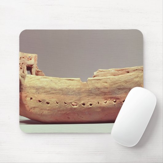 Model van een boot met een hoog benedendek muismat (Met muis)