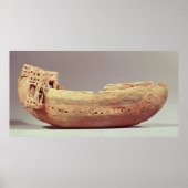 Model van een boot met een hoog benedendek poster (Voorkant)