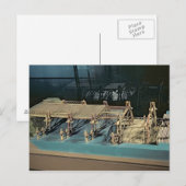 Model van een brug over de Rijn Briefkaart (Voorkant / Achterkant)