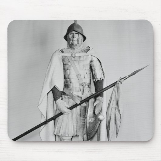 Model van een Carolingian cavalryman Muismat (Voorkant)