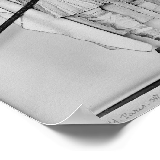 Model van een Carolingian cavalryman Poster (Hoek)