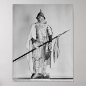Model van een Carolingian cavalryman Poster (Voorkant)