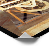 Model van een door veren aangedreven auto poster (Hoek)