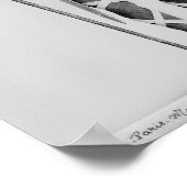 Model van een Frankisch krijger Poster (Hoek)