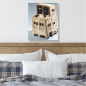 Model van een huis (kalksteen) canvas afdruk (Insitu (Slaapkamer))