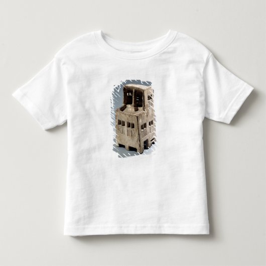 Model van een huis (kalksteen) kinder shirts (Voorkant)