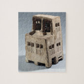 Model van een huis (kalksteen) legpuzzel (Verticaal)