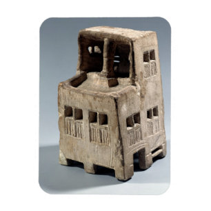 Model van een huis (kalksteen) magneet