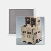 Model van een huis (kalksteen) magneet (Voorkant / Achterkant)