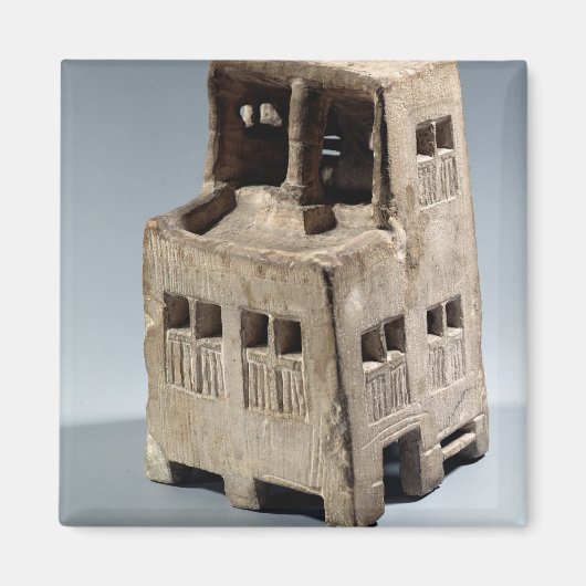 Model van een huis (kalksteen) magneet (Voorkant)