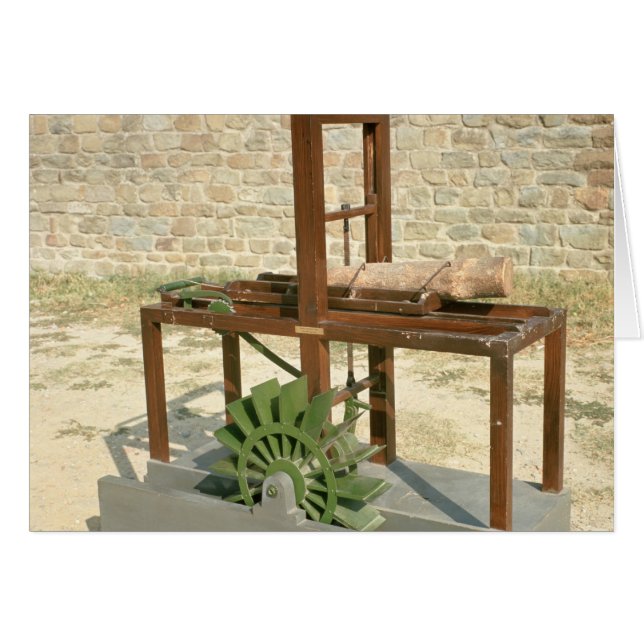 Model van een hydraulische zaag (Voorkant Horizontaal)