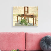 Model van een hydraulische zaag canvas afdruk (Insitu (Woonkamer))