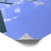 Model van een internationaal ruimtestation poster (Hoek)