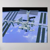 Model van een internationaal ruimtestation poster (Voorkant)