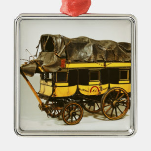 Model van een omnibus met veertig zitplaatsen metalen ornament