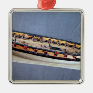 Model van een piratenschip, c.1810 metalen ornament