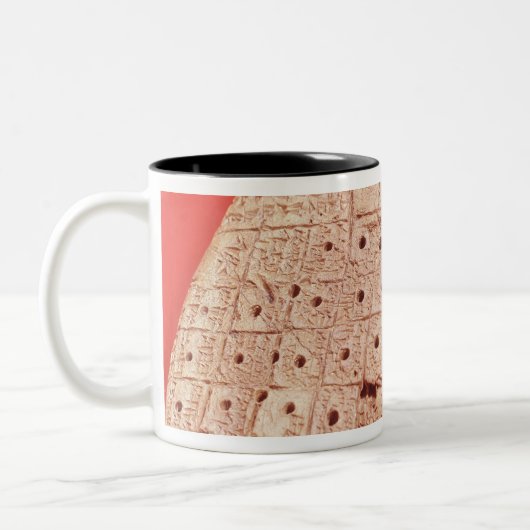 Model van een schapenlever tweekleurige koffiemok (Links)