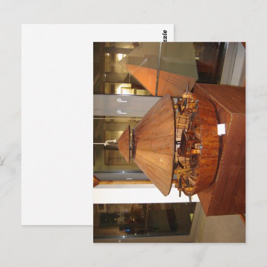 Model van een tank op basis van tekeningen van Leo Briefkaart (Voorkant / Achterkant)